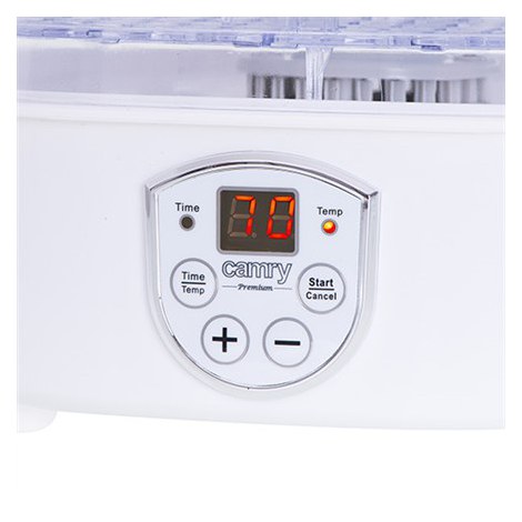 Camry | Food Dehydrator | CR 6659 | Power 240 W | Number of trays 5 | Temperature control | Integrated timer | White - 5